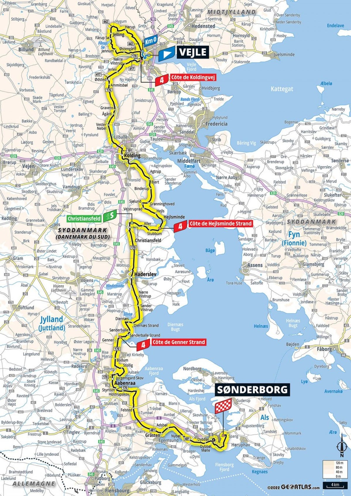 Prévia da etapa 3 do Tour de France 2022 mapa e perfil da rota